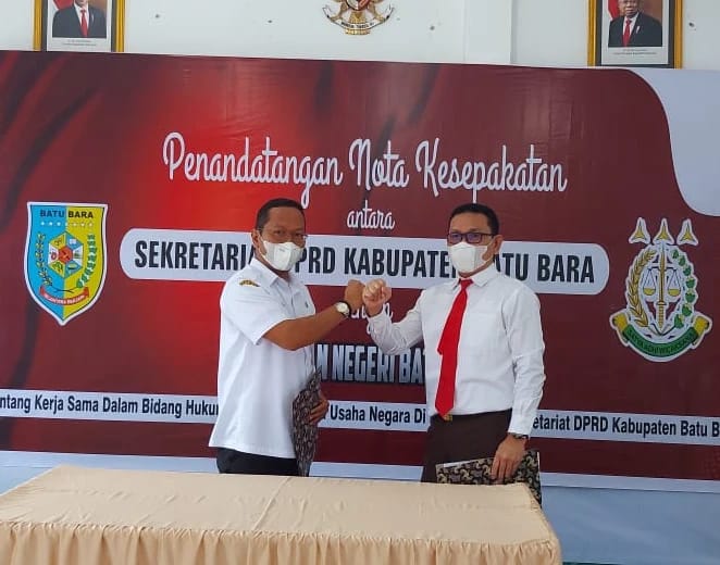 Nota Kesepakatan Kerjasama antara Sekretariat DPRD Kabupaten Batu Bara dengan Kejaksaan Negeri Batu Bara.