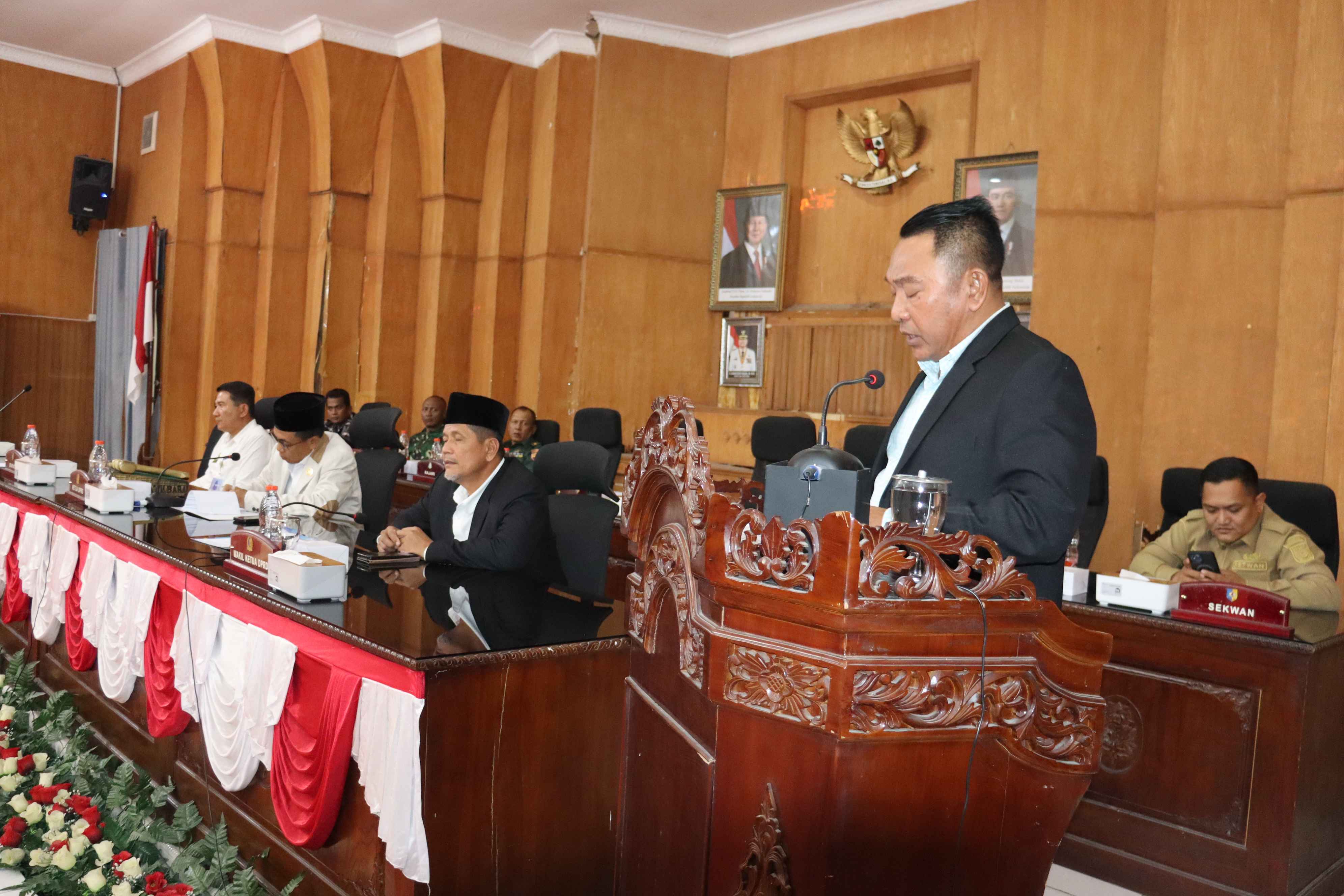 RAPAT PARIPURNA LAPORAN KETUA PANSUS RANPERDA RENCANA PEMBANGUNAN JANGKA MENENGAH DAERAH (RPJMD) KAB.BATU BARA 2025-2029